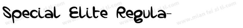 Special Elite Regula字体转换